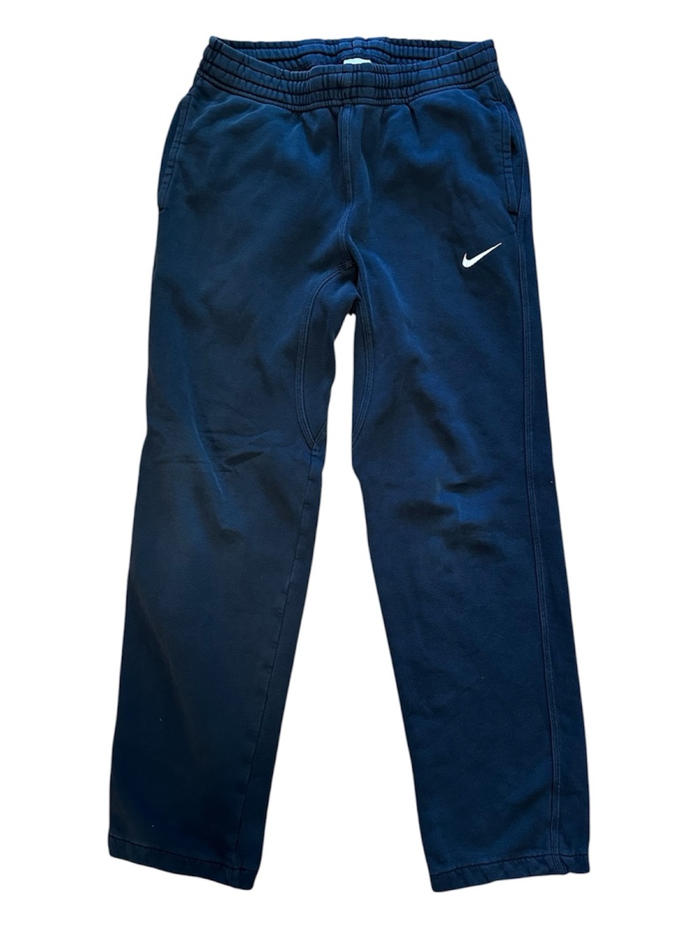 Nike Black Men's Jogger Sweatpants with White Swoosh